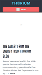 Mobile Screenshot of energyfromthorium.com